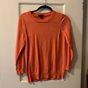 Orange j crew sweater